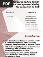 Download Challenges Faced by HRM in TCS by deepu0787 SN29550593 doc pdf