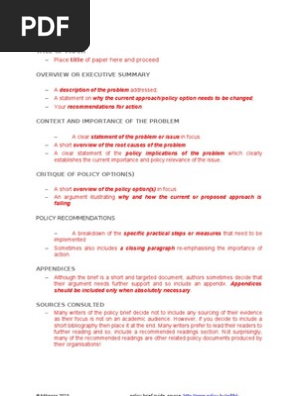 Policy Brief Guide