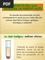 PP5_Importância das reacções de precipitação