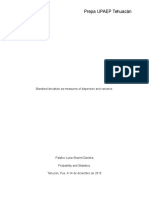 Prepa UPAEP Tehuacán: Standard Deviation As Measures of Dispersion and Variance