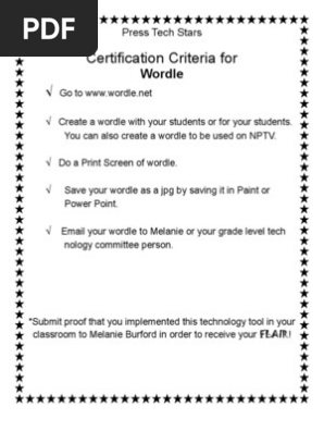 Wordle Criteria