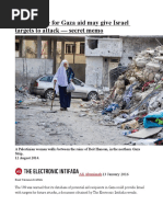 UN Database for Gaza Aid May Give Israel Targets to Attack — Secret Memo