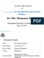 Industrial and Labor Welfare