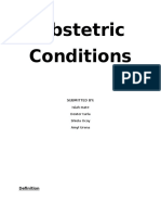 Obstetric Conditions: Submitted by