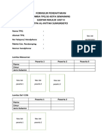 Formulir Pendaftaran Lomba Eksternal