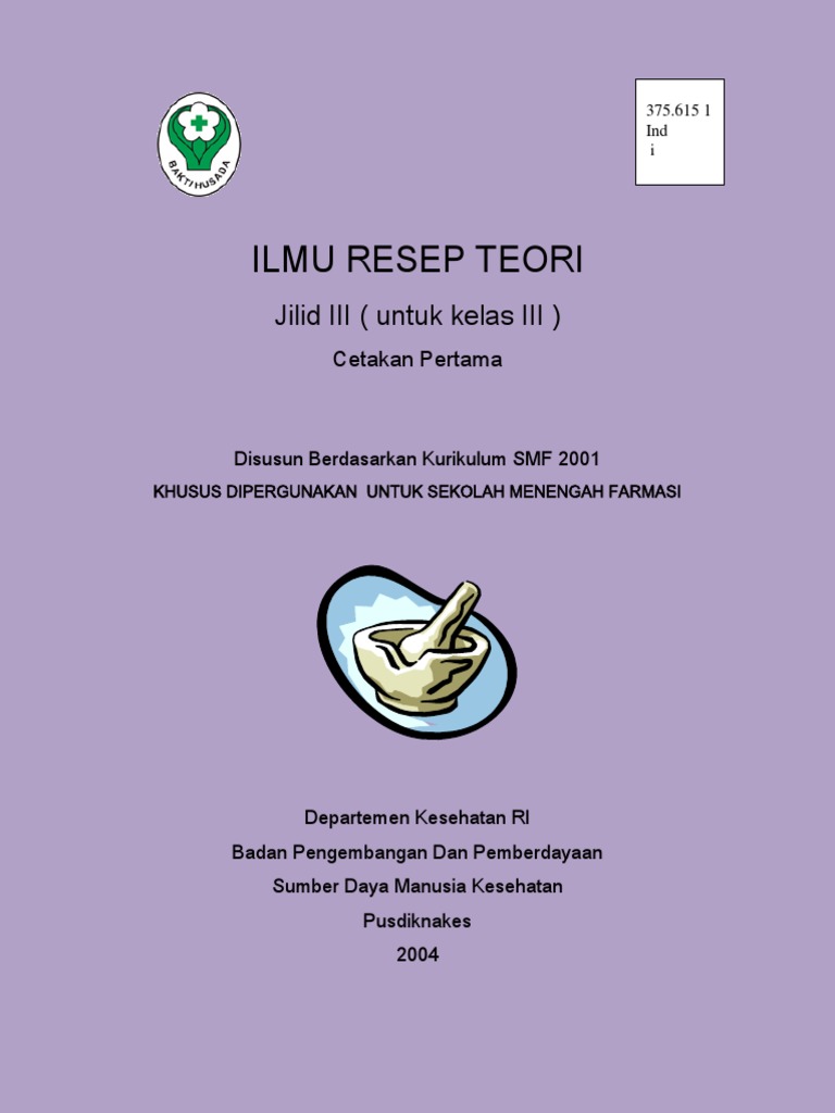 buku ilmu resep teori kelas XII SMF