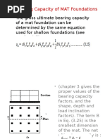 5.3. Bearing Capacity of MAT Foundations