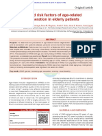 Prevalence and risk factors of age-related macular degeneration in elderly patients 