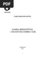 SAMBA IRRESISTÍVEL – UM ESTUDO SOBRE CASÉ