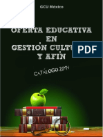 Oferta educativa en gestión cultural