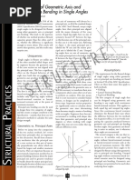 Comparison of Geometric Axis and Principal Axis Bending in Single Angles