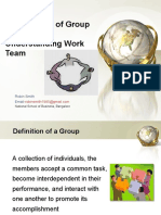 Foundations of Group Behavior & Understanding Work Team: Robin Smith Email