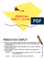 3 Perintah Input Output