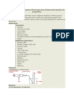 An Experiment To Prepare Ethene Gas From Ethanol and Examine Its Properties