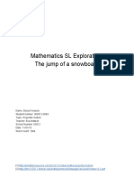 Modeling The Jump of A Snowboard