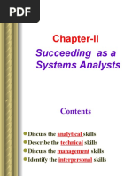 Chapter-II: Succeeding As A Systems Analysts