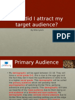 How Did I Attract My Target Audience?: by Ellie Lynch