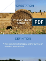 Deforestation: Presented by Group Ii