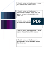 Analysis of Colour Palettes