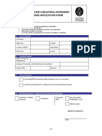 Overseas Internship Application Form 2015