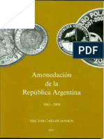 Amonedacion de La Republica Argentina 1881 2009