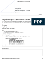 Log4j Multiple Appenders - Tutorialspoint Examples