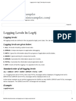 Logging Levels in Log4j - Tutorialspoint Examples