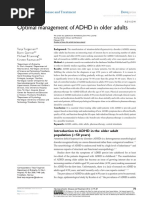 Optimal Management of the Older Adult With Adhd