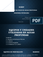 Equipos y Unidades Utilizadas en Aguas Profundas