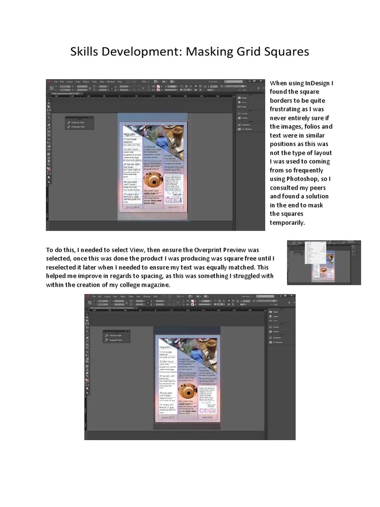 Masking Grid Squares in InDesign | PDF