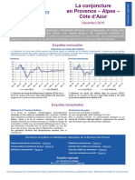 La conjoncture en Provence-Alpes-Côte d’Azur analysée par la Banque de France en décembre 2015