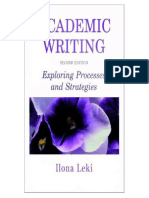 Academic Writing Exploring Processes and Strate PDF