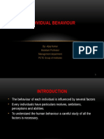 Task 1.3 - Individual Behaviour in Business