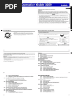 Operation Guide 3259: About This Manual Things To Check Before Using The Watch