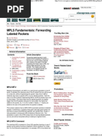 MPLS Fundamentals - Forwardi..