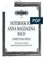 J S Bach - Notebook for Anna Magdalena Bach (Peters)