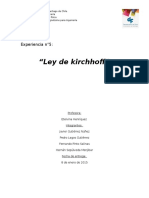 Leyes de kirchhoff, laboratorio.