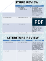 Literiture Review and References
