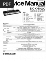 Technics Sx-kn1000 Service Manual