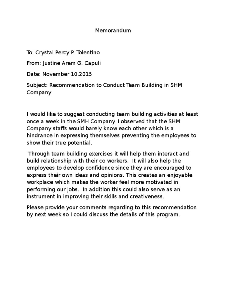 memo-to-supervisor-team-building-employment