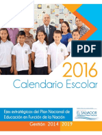 Calendario Escolar 2016
