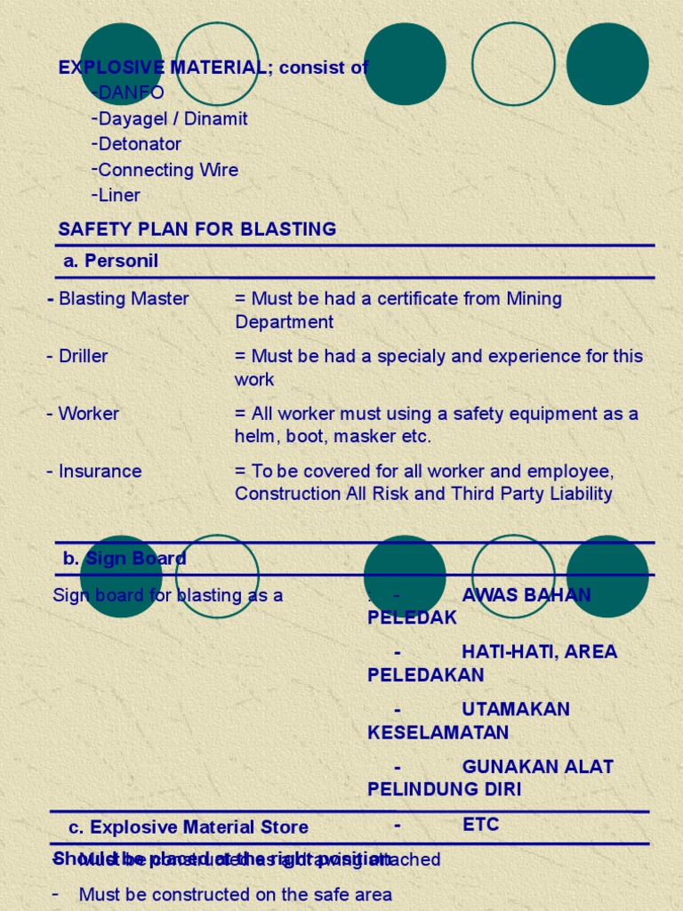 Blasting Safety and Method Guidelines | PDF