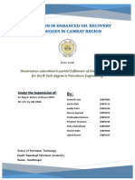 Project PreDissertation Report - Enhanced Oil Recovery