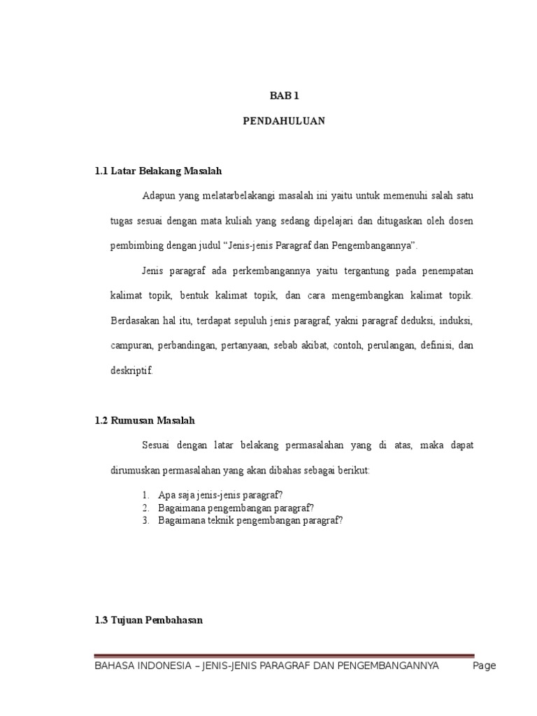 Jenis Jenis Paragraf