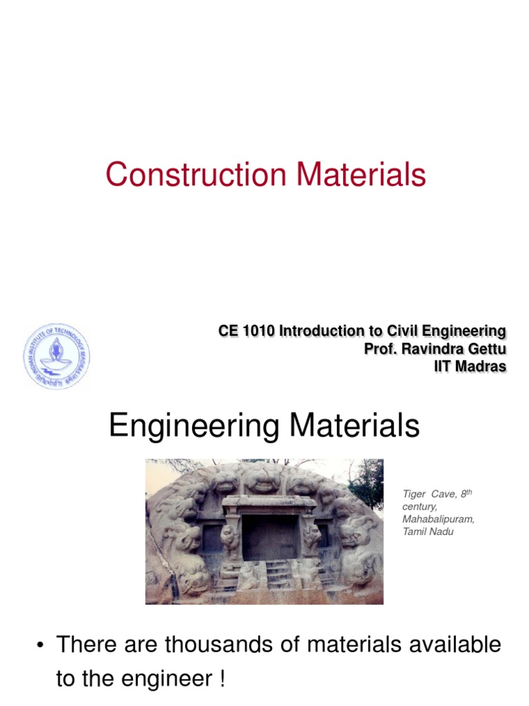 Construction Materials Overview by Gettu | PDF | Bridge | Tunnel