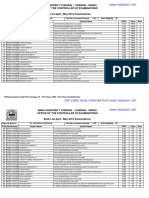 Anna University Chennai:: Chennai - 600025. Office of The Controller of Examinations Rank List April / May 2015 Examinations