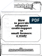 Credit support to small farmers: a study