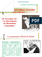 Version Élève Du TD de La Fiche 122 - L'analyse Des Déterminants Des Fluctuations de La Croissance