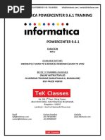 Informatica Powercenter Course