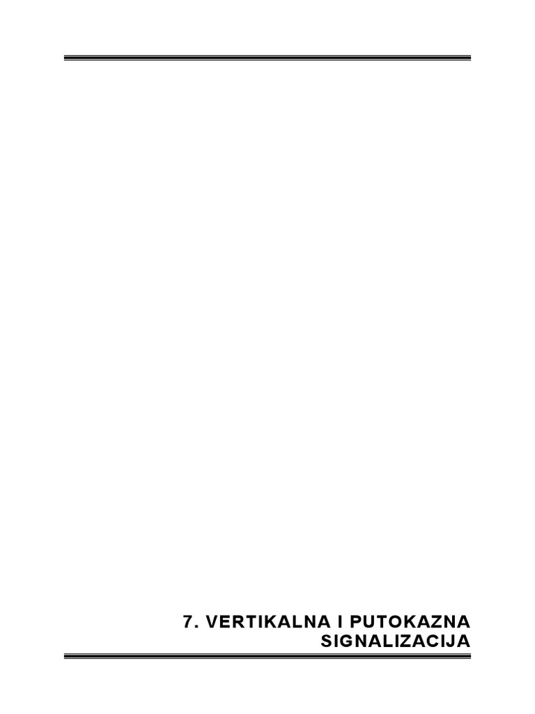 Vertikalna Signalizacija | PDF